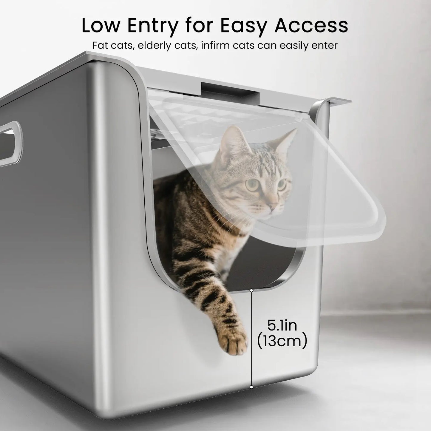 Ptlom 14.5-Inch High-Sided Flip Design Product for Enhanced Versatility