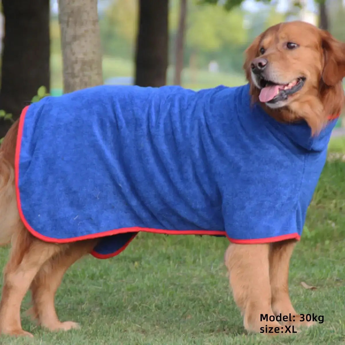 Quick-Drying Pet Bath Robe with Hook & Loop Fastener - Soft and Comfortable Grooming Towel for Dogs and Cats, Ideal Valentine’s Day Gift