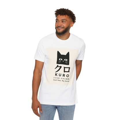 Cat Graphic T-Shirt — "Kuro" Japanese Black Cat Design