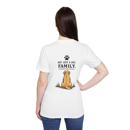 "Golden Retriever Senior Dog T-Shirt — Not Just a Dog. Family"