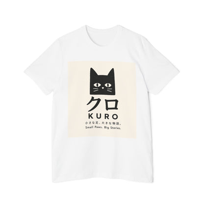 Cat Graphic T-Shirt — "Kuro" Japanese Black Cat Design