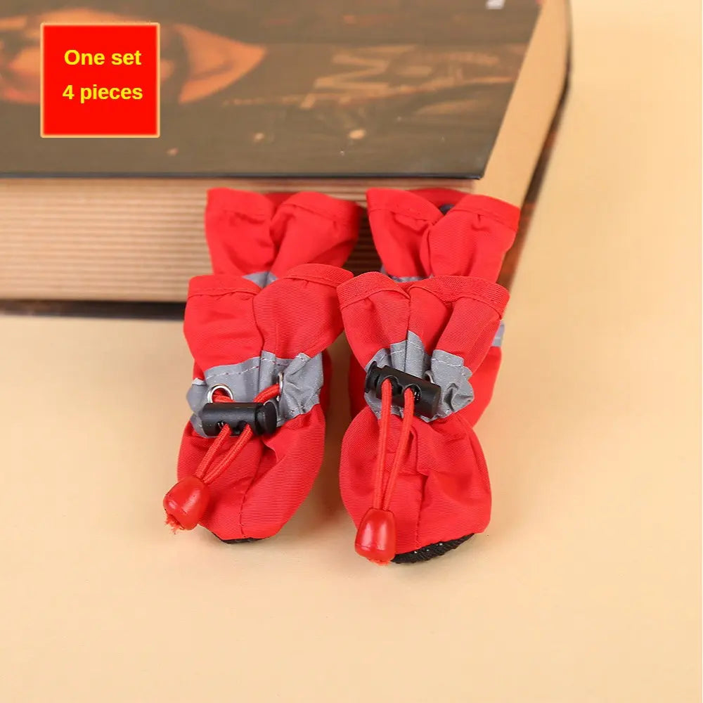 Pet Rain Boots - Waterproof, Non-Slip, Adjustable Footwear for Dogs and Cats, Perfect for Outdoor Use in Wet Conditions