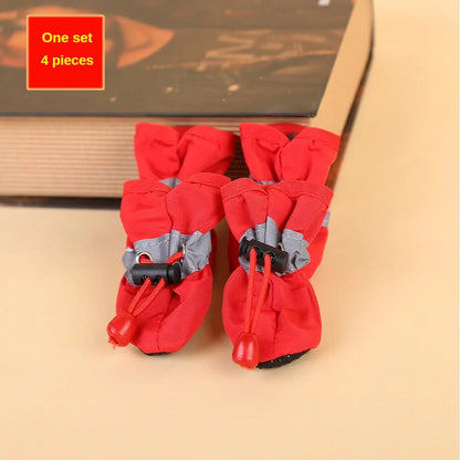 Pet Rain Boots - Waterproof, Non-Slip, Adjustable Footwear for Dogs and Cats, Perfect for Outdoor Use in Wet Conditions