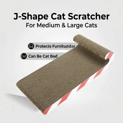 Multi-Functional Cat Sofa and Scratching Pad - Durable Cardboard Bed Designed for Adult Indoor Cats