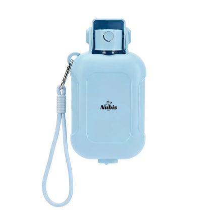 Nubispet Portable Dog Water Bottle with Integrated Food Storage and Waste Bag Holder – Perfect Travel Dispenser for Small Breeds
