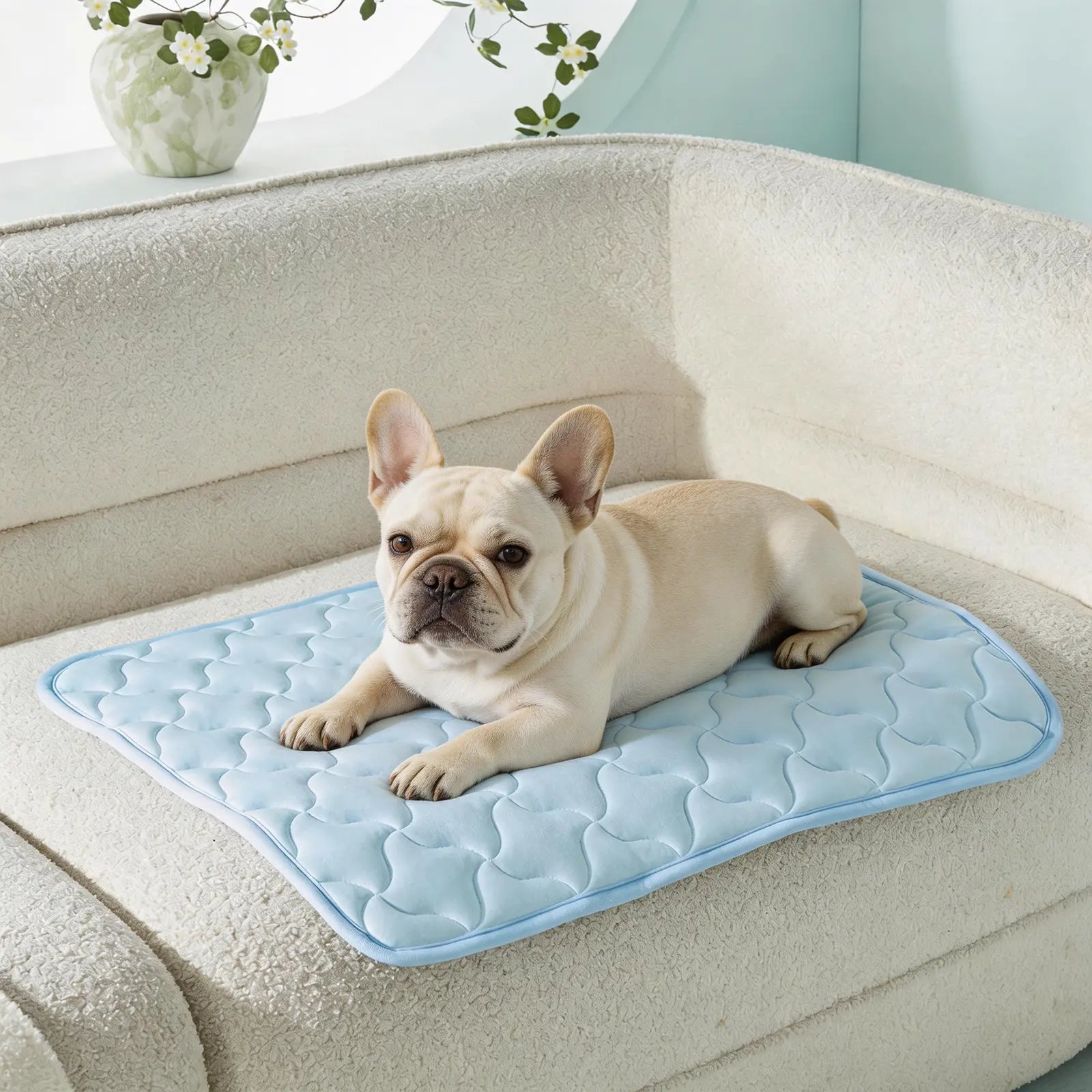 MIXJOY All-Size Dog Cooling Mat with Q-Max > 0.5 for Instant Temperature Reduction - Durable, Machine Washable, Anti-Slip Design for Indoor and Outdoor Use