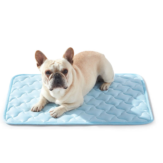 MIXJOY All-Size Dog Cooling Mat with Q-Max > 0.5 for Instant Temperature Reduction - Durable, Machine Washable, Anti-Slip Design for Indoor and Outdoor Use