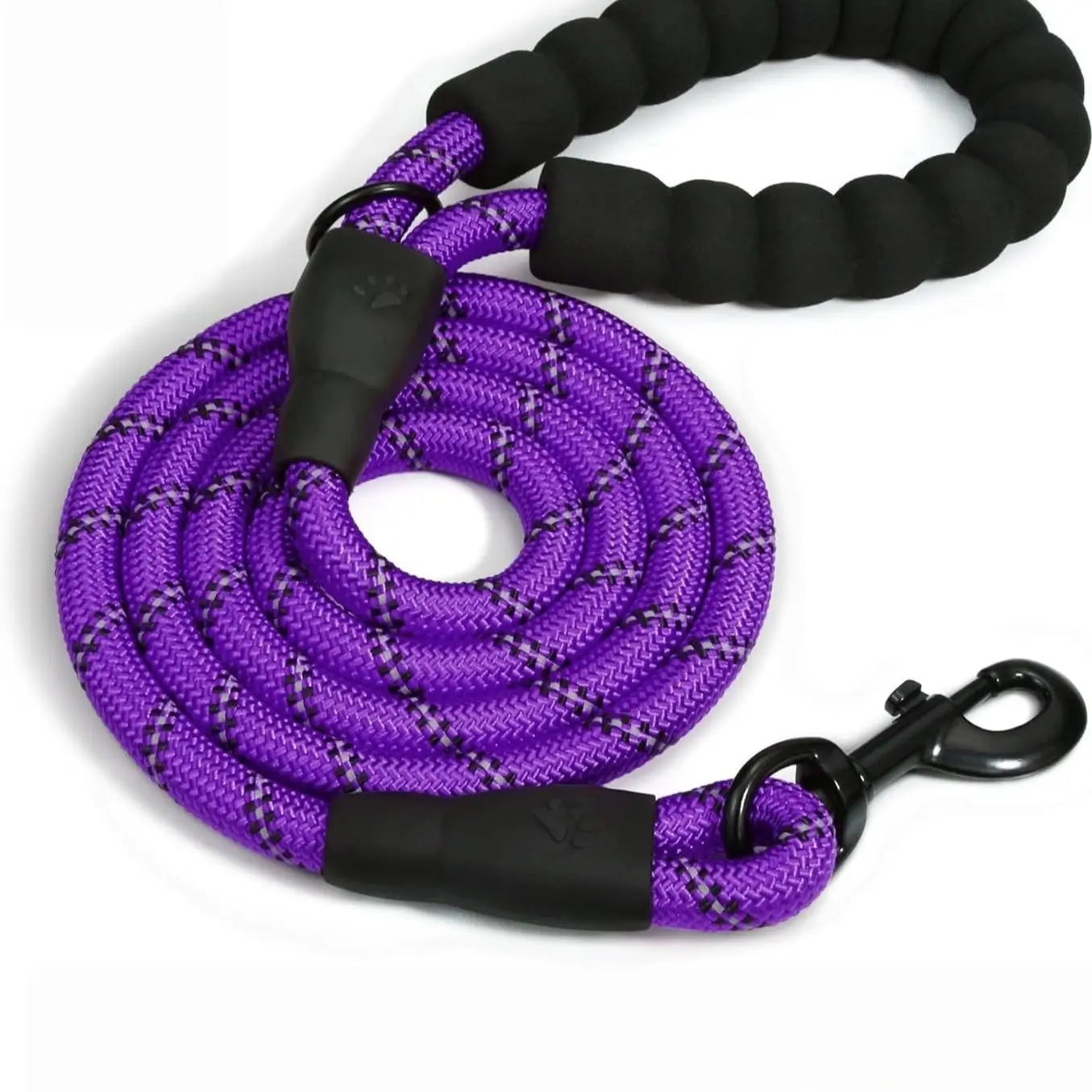 Reflective Dog Leash with Comfortable Round Rope, Non-Irritating Pet Harness, Durable Puppy Lead, and User-Friendly Walking Strap