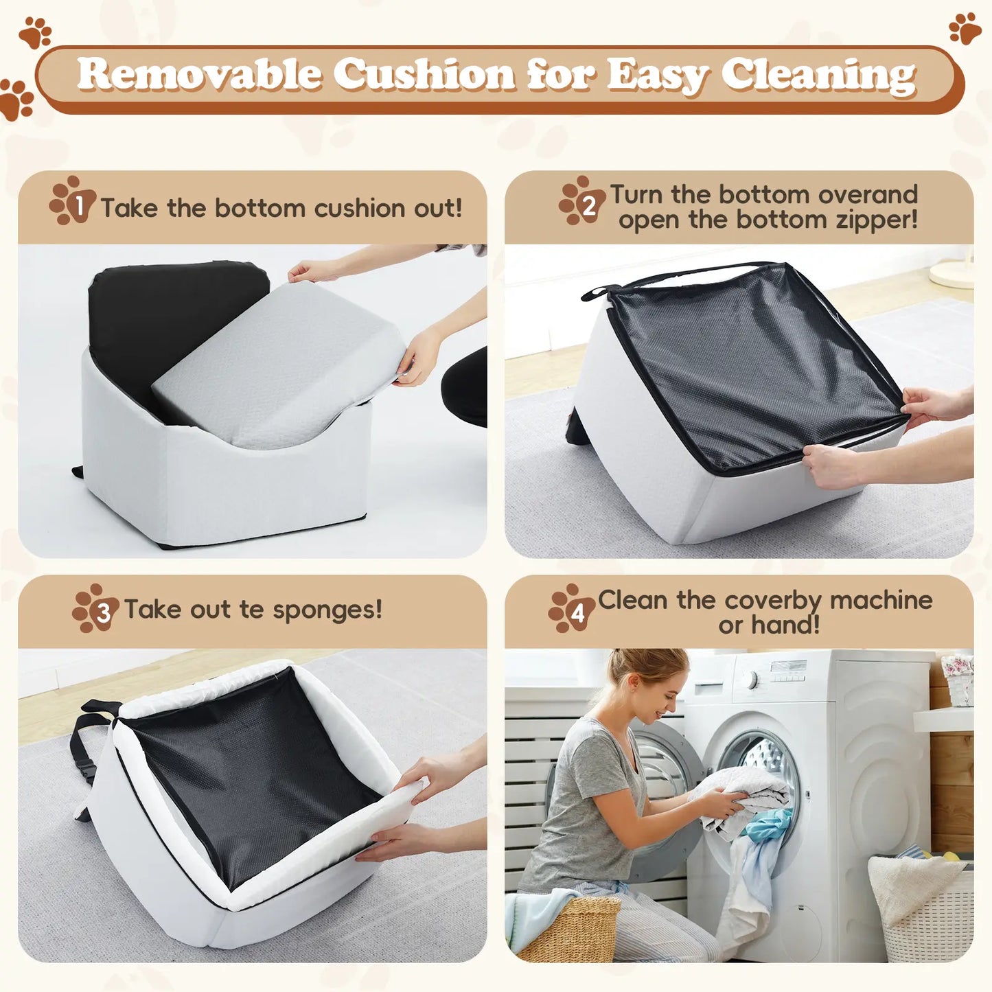 VALUXE Dog Car Booster Seat - All-Season Enclosed Design with Seat Belt Straps, Non-Slip & Waterproof Pet Travel Seat