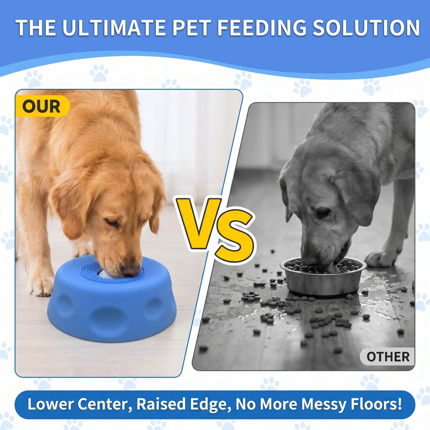3-in-1 Calming Dog Lick Mat and Slow Feeder Bowl with Interactive Puzzle Toy and Rolling Ball