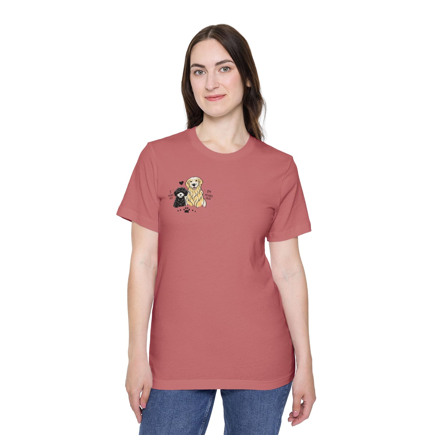 Different Ages, Same Home - Dog Mom T-Shirt (Partners in Crime)