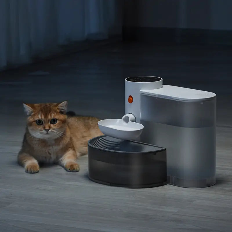 Smart Automatic Pet Water Dispenser with Stainless Steel Bowl - Continuous Flowing Water Feeder for Cats and Dogs