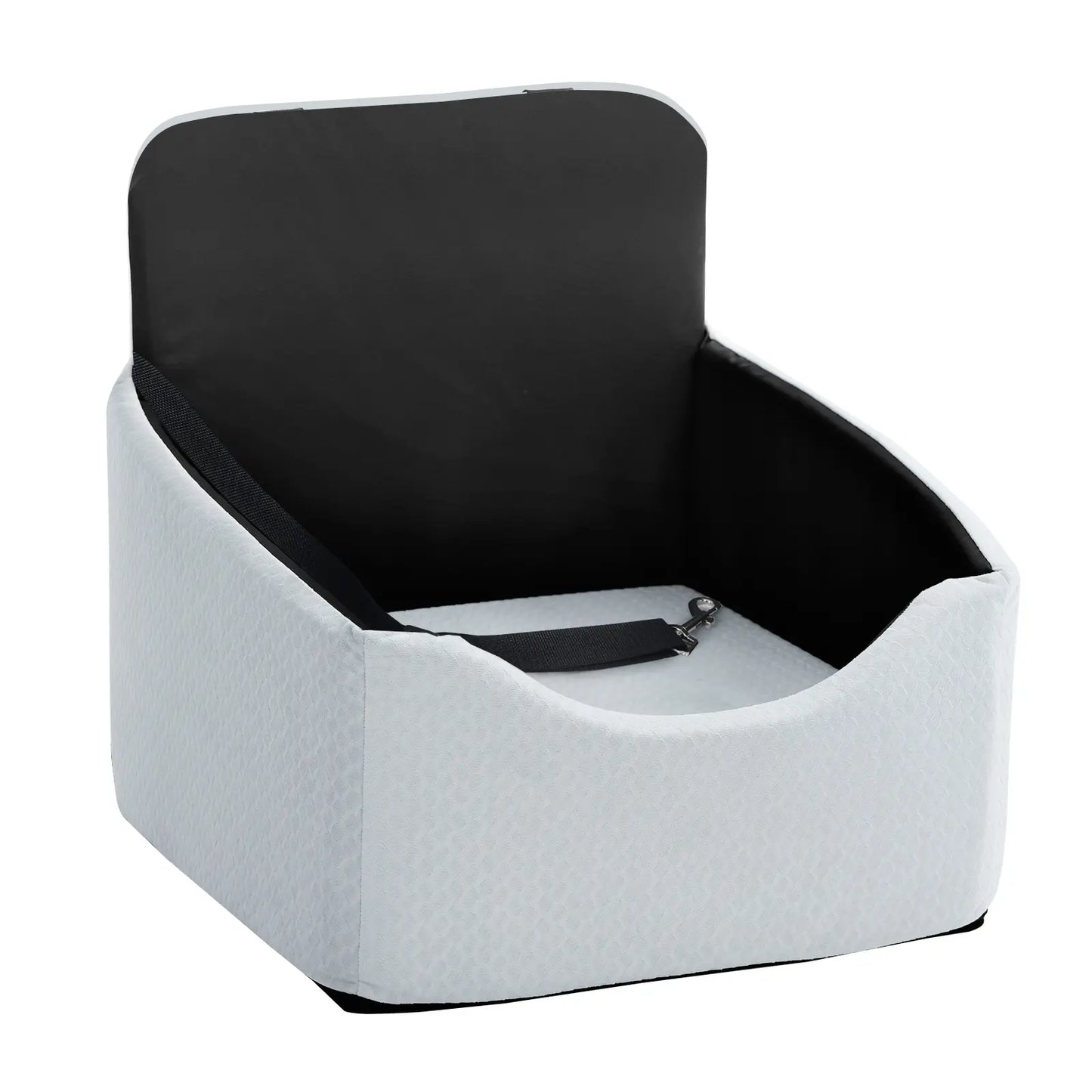 VALUXE Dog Car Booster Seat - All-Season Enclosed Design with Seat Belt Straps, Non-Slip & Waterproof Pet Travel Seat