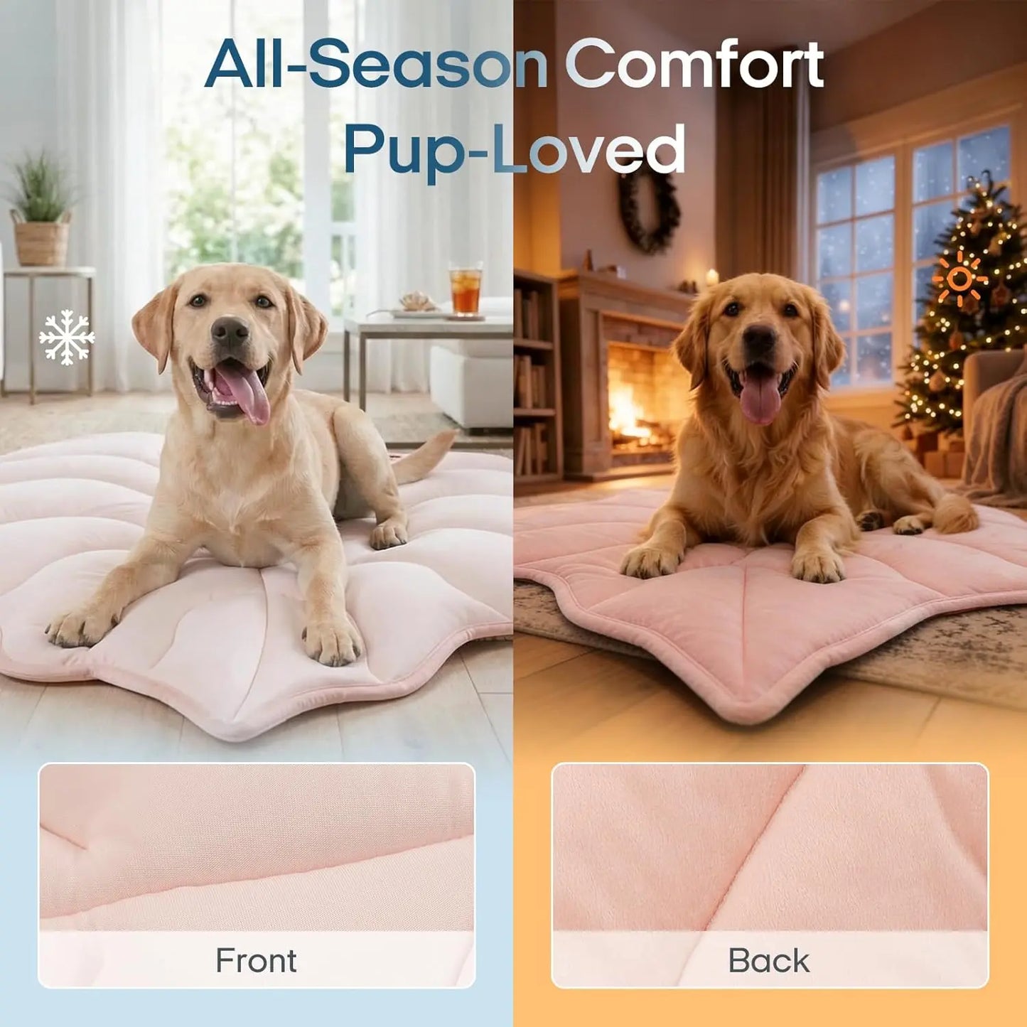 Vagascape Eco-Friendly Cooling Pet Mat for Large Dogs - Gel-Free, Portable, Machine Washable, Ideal for Outdoor Activities and Travel