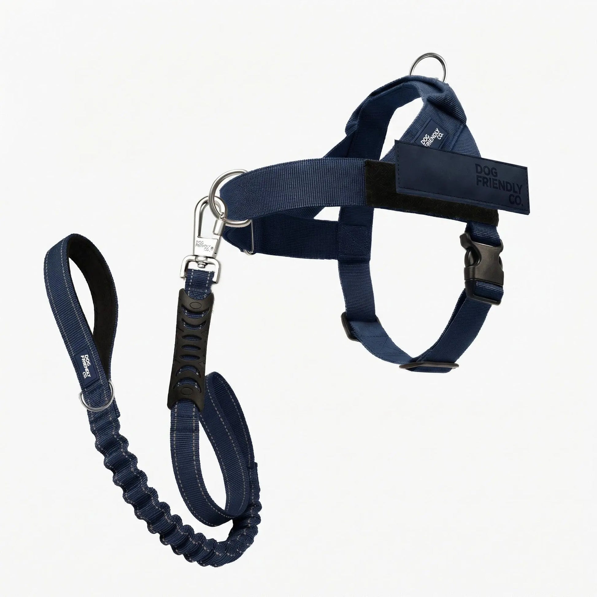 Dog Friendly Co. No-Pull Harness with D-Ring and Bungee Leash System