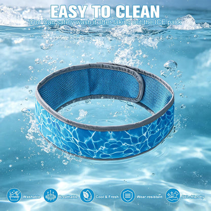 Stay Cool This Summer with Our Adjustable Reflective Dog Cooling Bandana - Perfect for All Breeds!