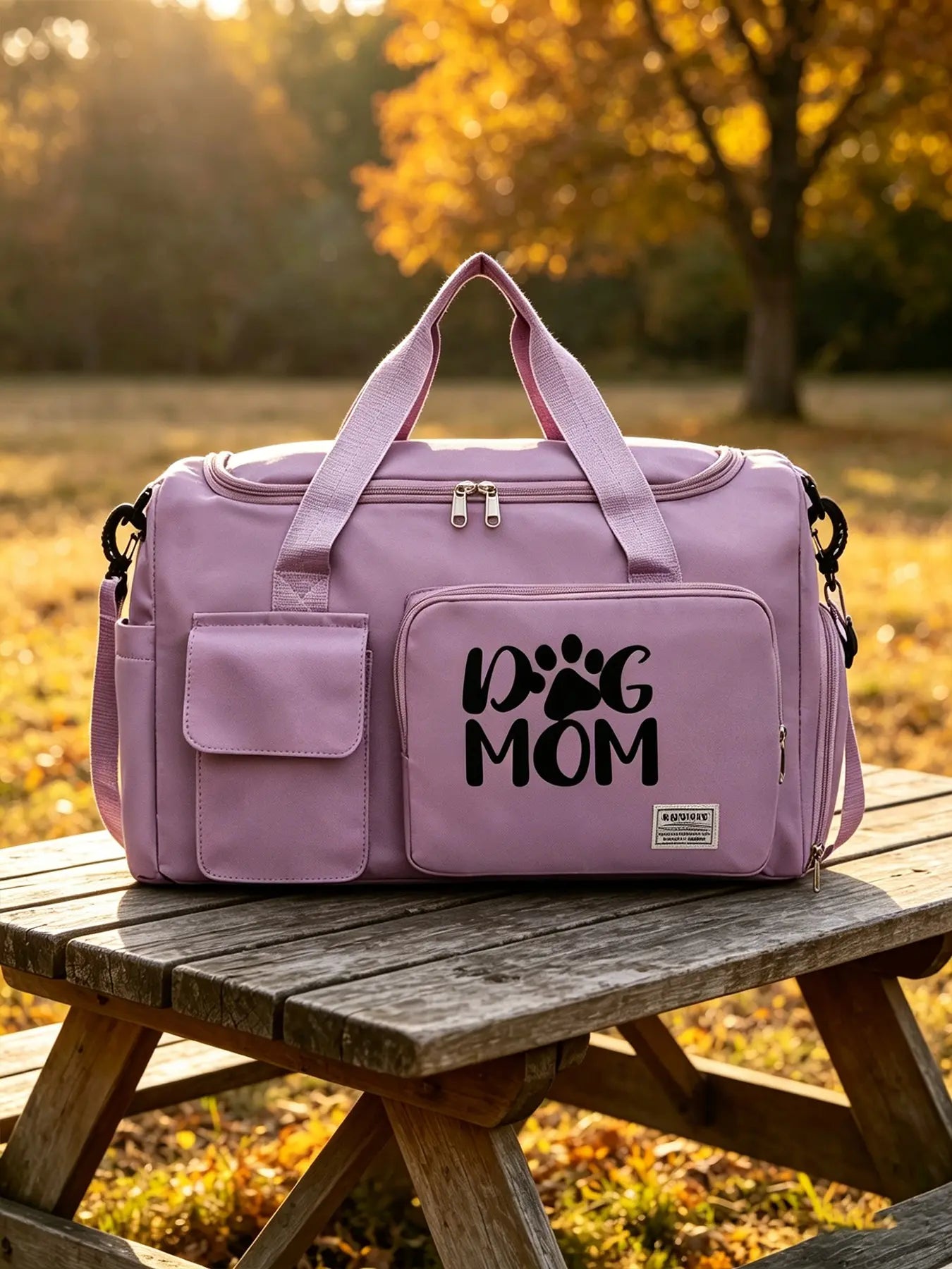 Large Capacity Dog Mom Travel Backpack - Versatile Minimalist Design for All-Season Use with Handheld and Crossbody Carrying Options
