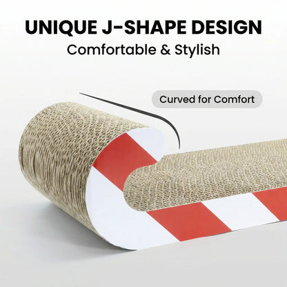 Multi-Functional Cat Sofa and Scratching Pad - Durable Cardboard Bed Designed for Adult Indoor Cats