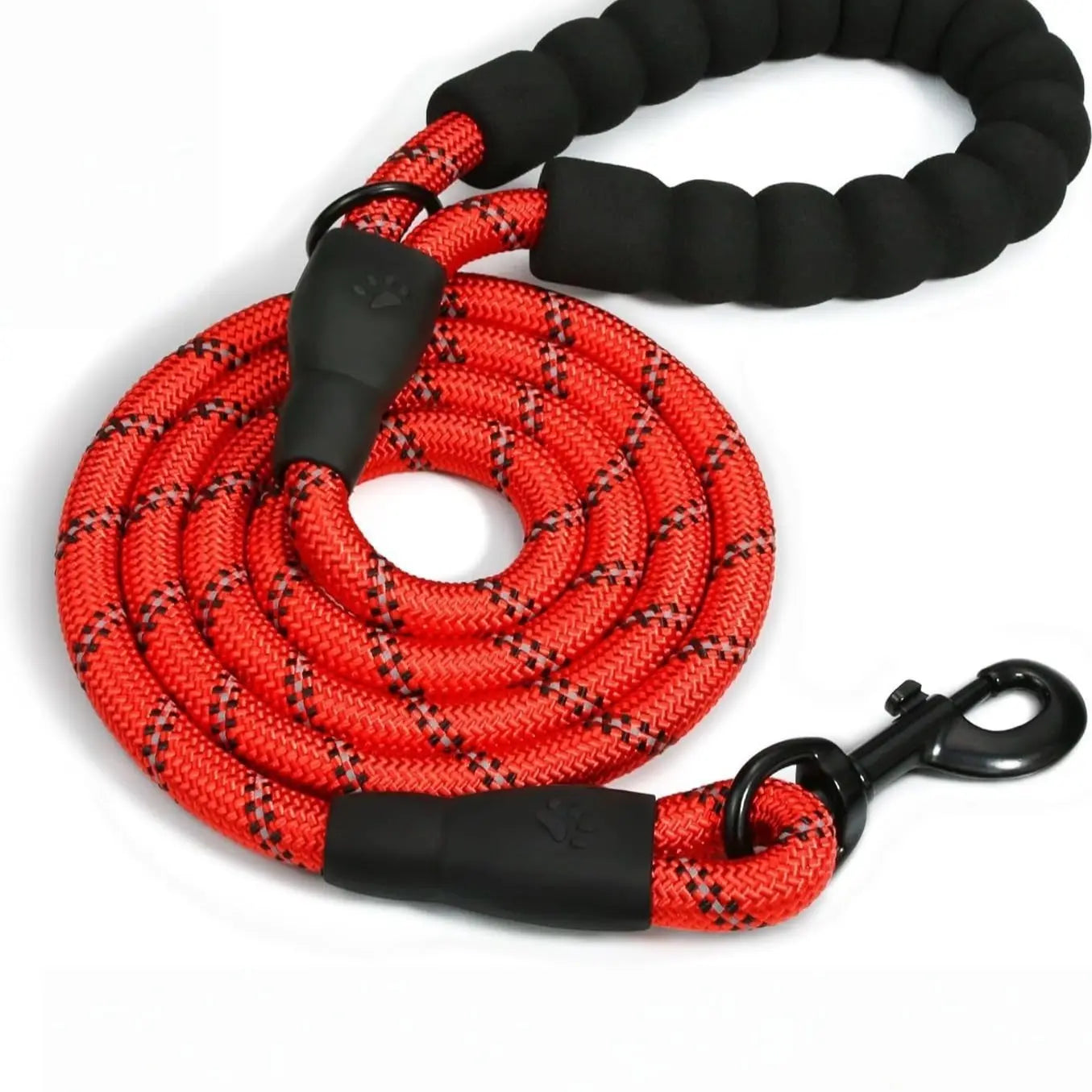 Reflective Dog Leash with Comfortable Round Rope, Non-Irritating Pet Harness, Durable Puppy Lead, and User-Friendly Walking Strap