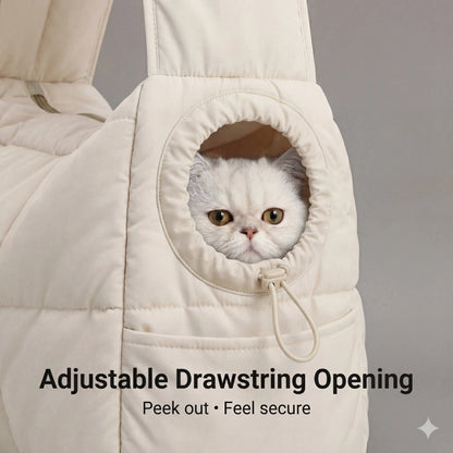 Premium Small Pet Sling Carrier (Up to 6/8 lbs) – Innovative Head-Out Design, Adjustable Drawstring, Ultra-Soft Fabric, Machine Washable, and Safety Leash Clip