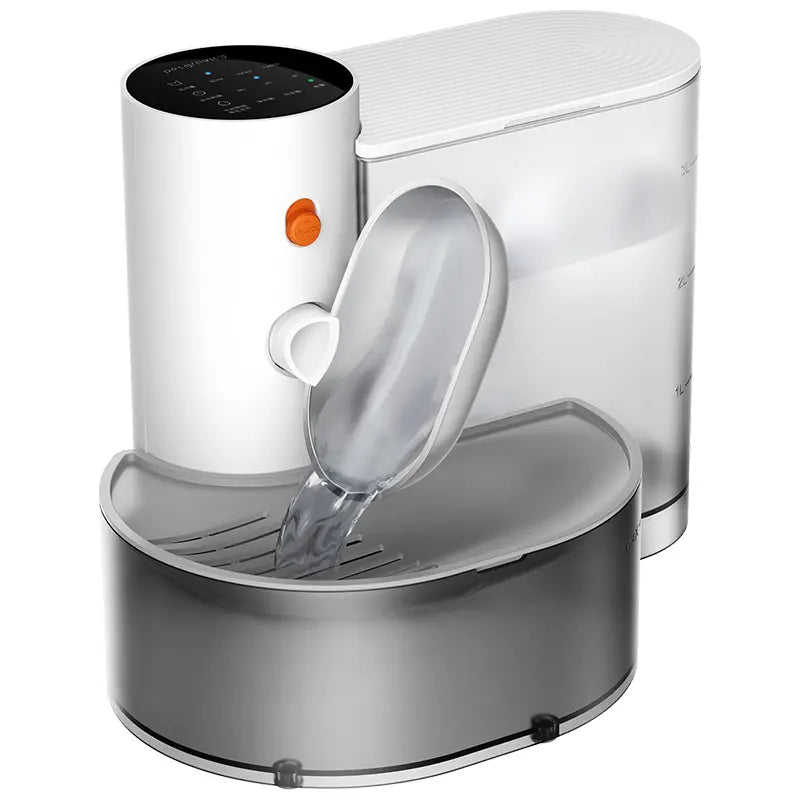 Smart Automatic Pet Water Dispenser with Stainless Steel Bowl - Continuous Flowing Water Feeder for Cats and Dogs