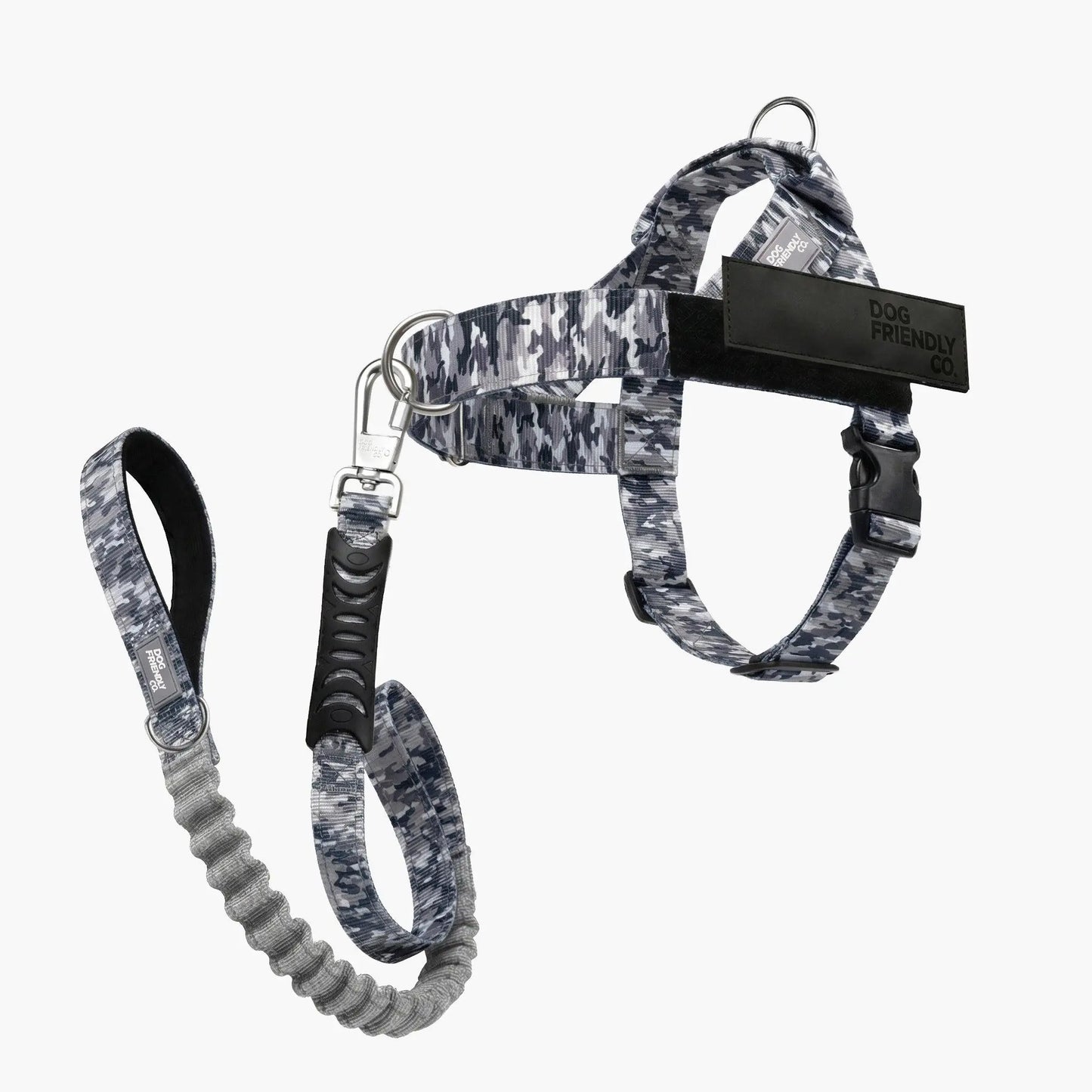 Dog Friendly Co. No-Pull Harness with D-Ring and Bungee Leash System