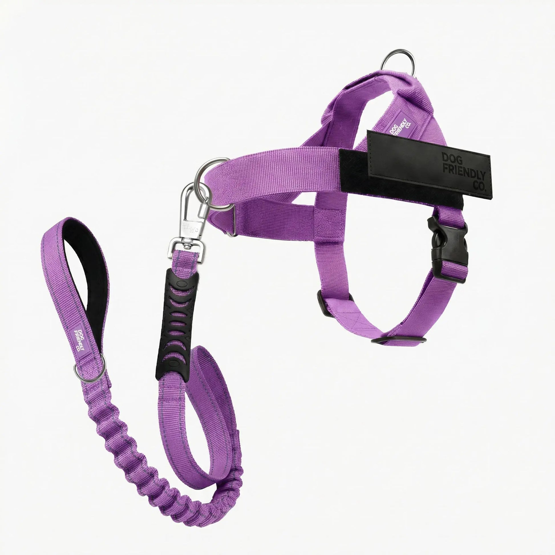 Dog Friendly Co. No-Pull Harness with D-Ring and Bungee Leash System