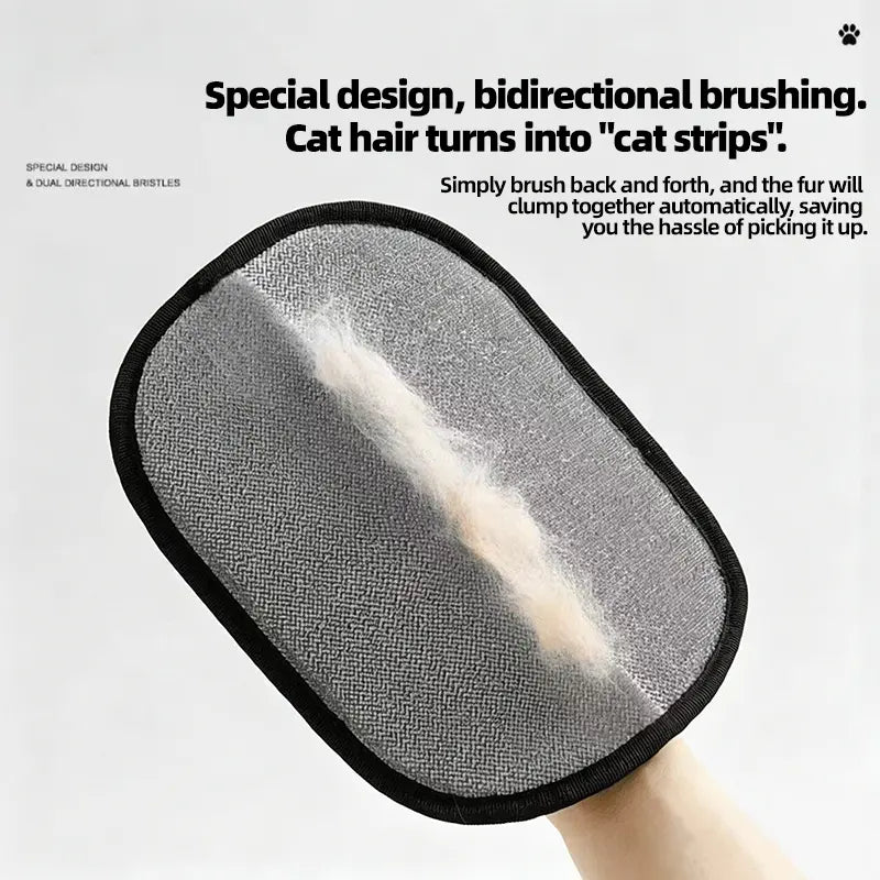 Electrostatic Pet Hair Removal Gloves for Cats and Dogs - Reusable Shedding Tool for Furniture, Carpets, and Vehicle Interiors