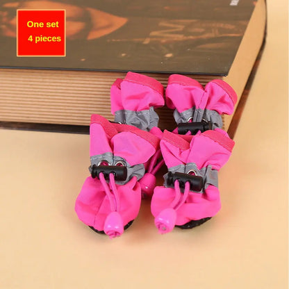 Pet Rain Boots - Waterproof, Non-Slip, Adjustable Footwear for Dogs and Cats, Perfect for Outdoor Use in Wet Conditions