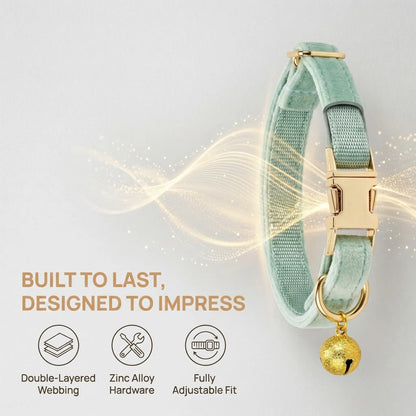 Premium Plush Cat Bell Collar - Comfortable and Stylish Neckband for Everyday Use and Playtime