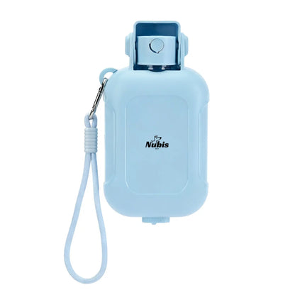 Nubispet Portable Dog Water Bottle with Integrated Food Storage and Waste Bag Holder – Perfect Travel Dispenser for Small Breeds
