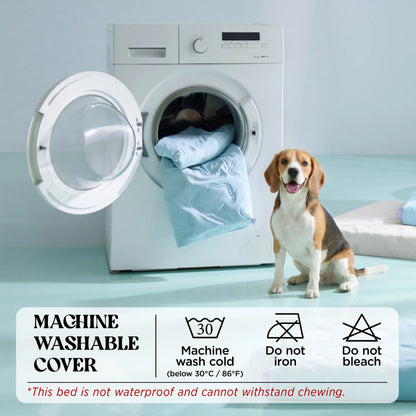 Lesure Orthopedic Cooling Dog Mat with Washable Cover, Q-Max > 0.5, Egg Crate Foam Non-Slip Design for Extra Large Dogs