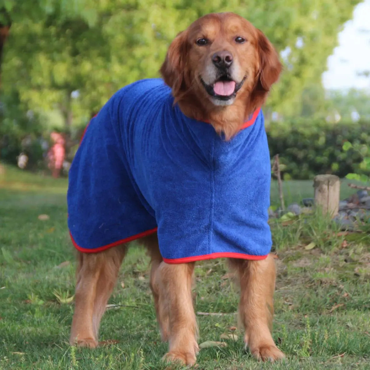 Quick-Drying Pet Bath Robe with Hook & Loop Fastener - Soft and Comfortable Grooming Towel for Dogs and Cats, Ideal Valentine’s Day Gift