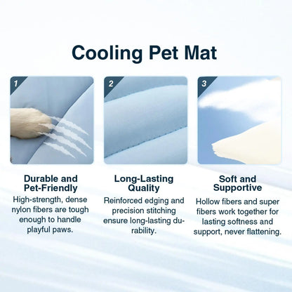 Vagascape Eco-Friendly Cooling Pet Mat for Large Dogs - Gel-Free, Portable, Machine Washable, Ideal for Outdoor Activities and Travel