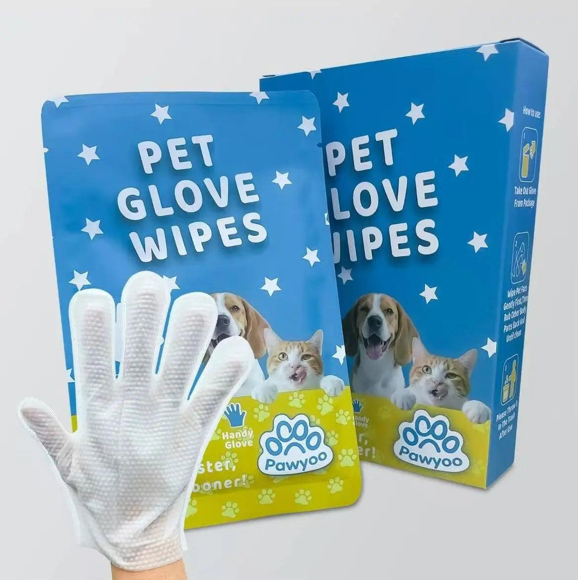 Hypoallergenic Disposable Pet Wipes - No-Rinse, Double-Sided Moisturizing Solution for Deep Cleaning Dogs and Cats, Effective in Removing Dirt, Hair, and Dander, Deodorizing, Non-Greasy, and Hygienic