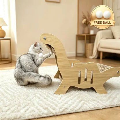 XL 2-In-1 Sisal Cat Scratcher with Hammock and Lounge Chair - Breathable, Durable Cat Bed for Claw Maintenance and Relaxation, All-Season Use