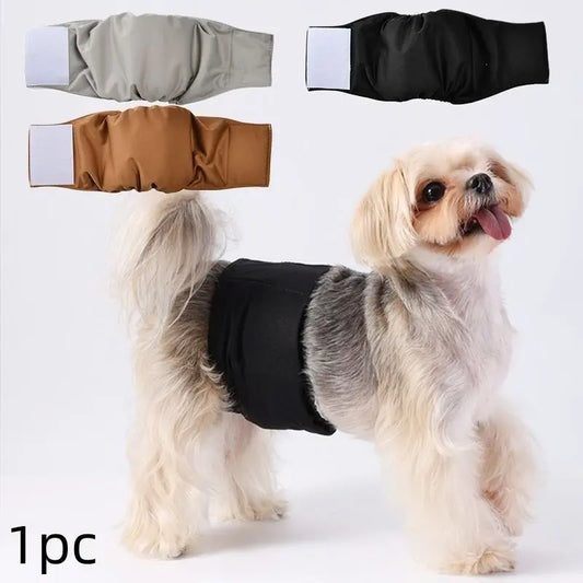 Premium Reusable Dog Diapers with High Absorbency and Leak-Proof Design, Available in Various Colors and Sizes for Small to Medium Breeds