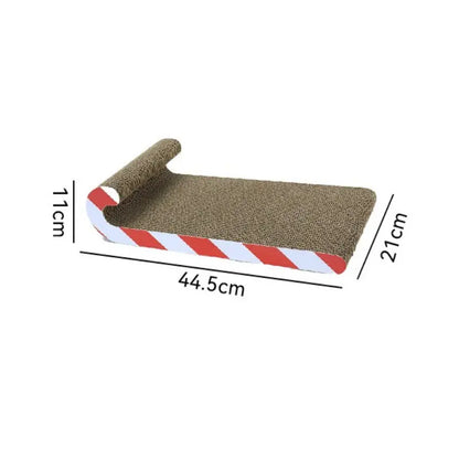 Multi-Functional Cat Sofa and Scratching Pad - Durable Cardboard Bed Designed for Adult Indoor Cats