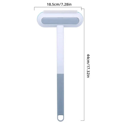 Multifunctional 4-in-1 Pet Hair Removal Tool for Dogs and Cats with Adjustable Lint Brush Handle, Fur Removal Brush, and Water Scraper for Diverse Surfaces