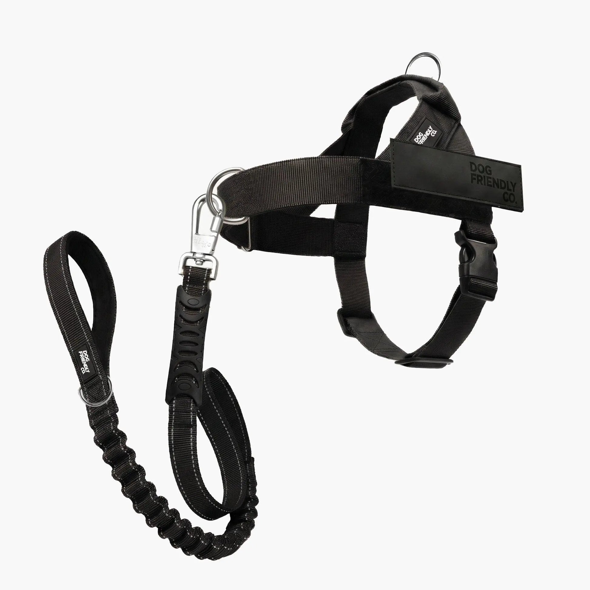 Dog Friendly Co. No-Pull Harness with D-Ring and Bungee Leash System